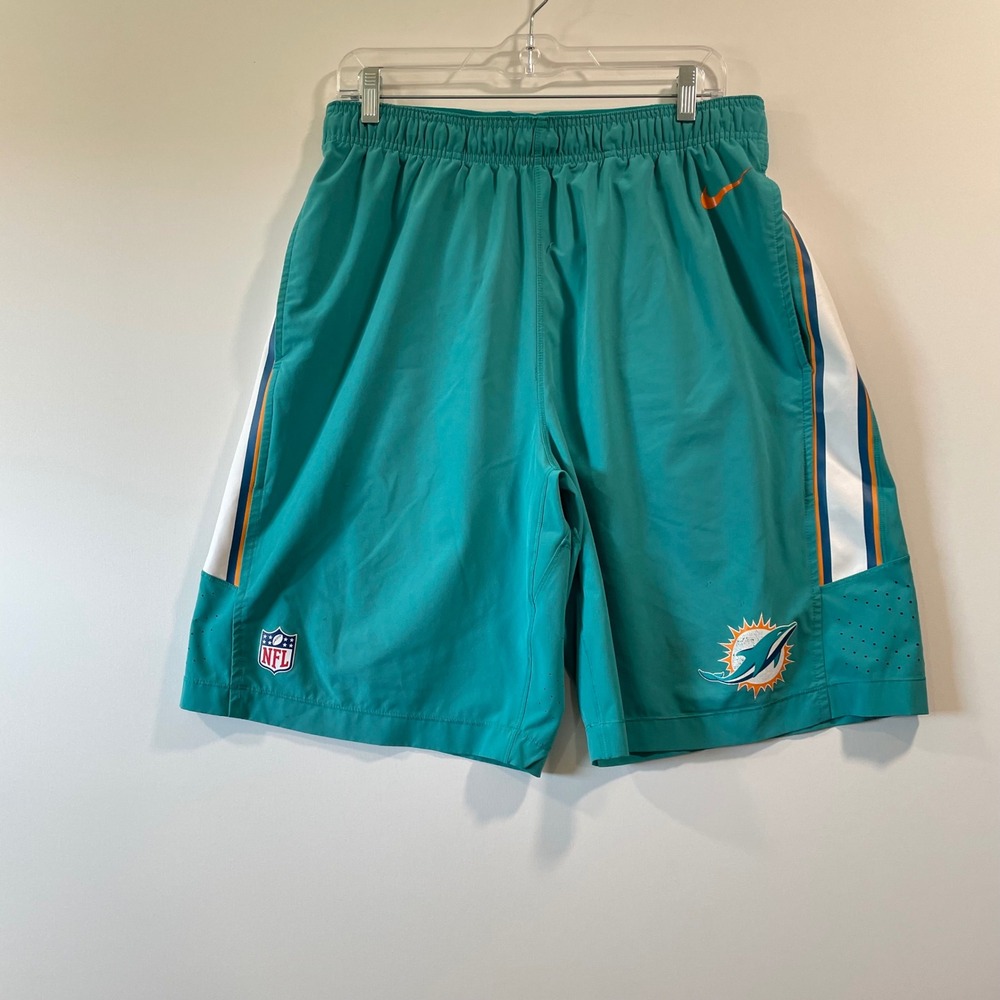 Nike NFL Miami Dolphins On-Field Apparel‎ Shorts Mens Large Teal 597224-311